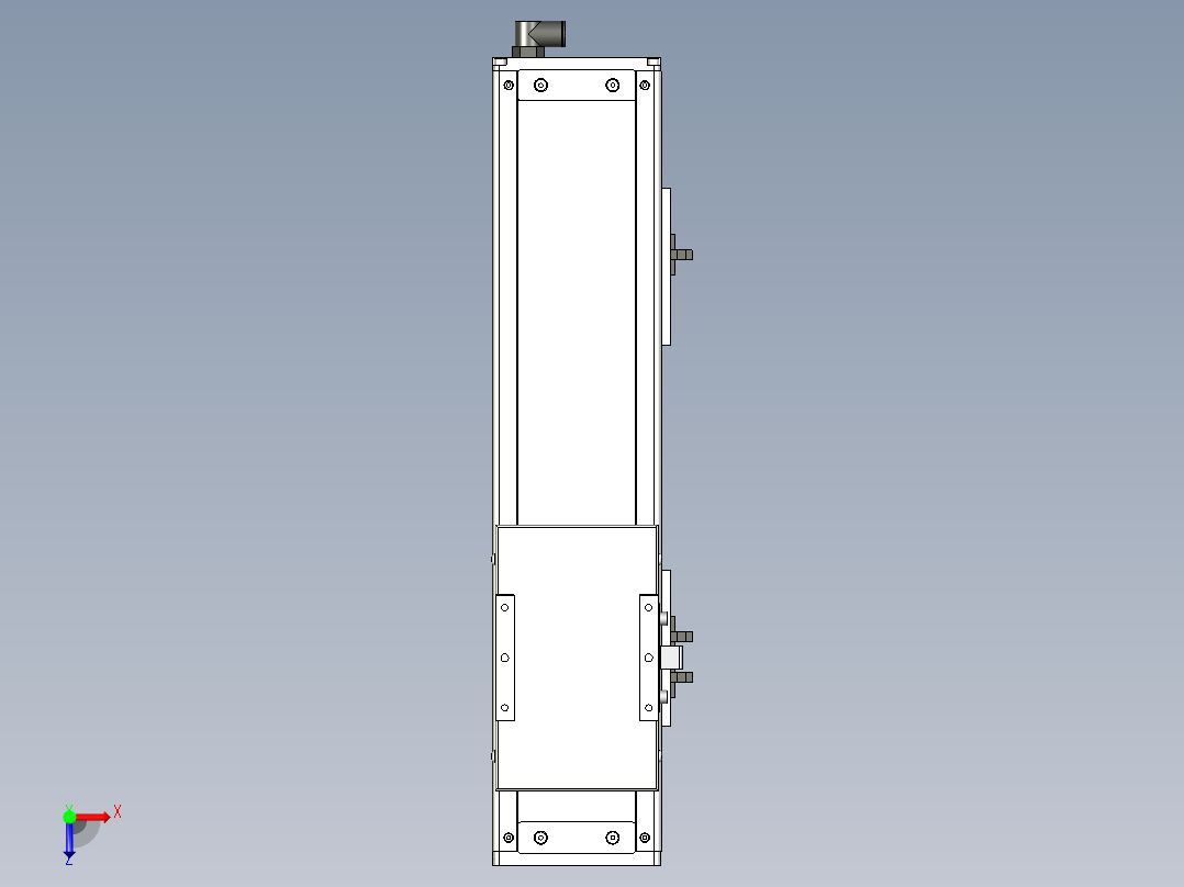 Toyo东佑达直线模组-ECH12-250-BM-100W俯视图