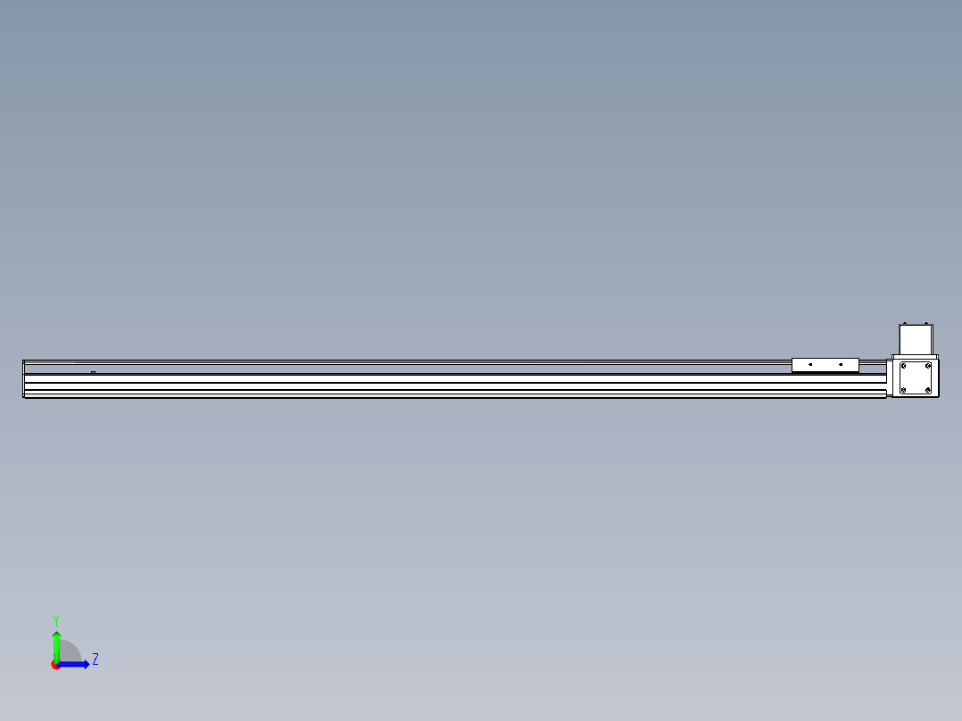 Toyo东佑达直线模组-ETB10-1200-LU左视图