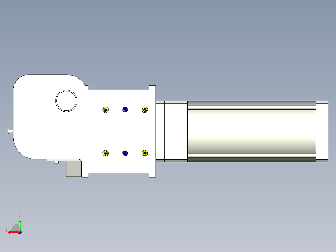 德克斯TUNKERS气缸数模KS_125_2_A00_T08_135GRAD后视图