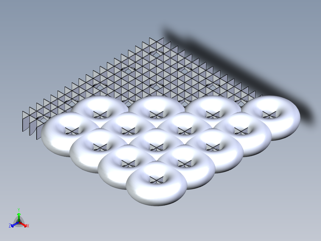 吊顶或墙面装饰(1)正等轴测图