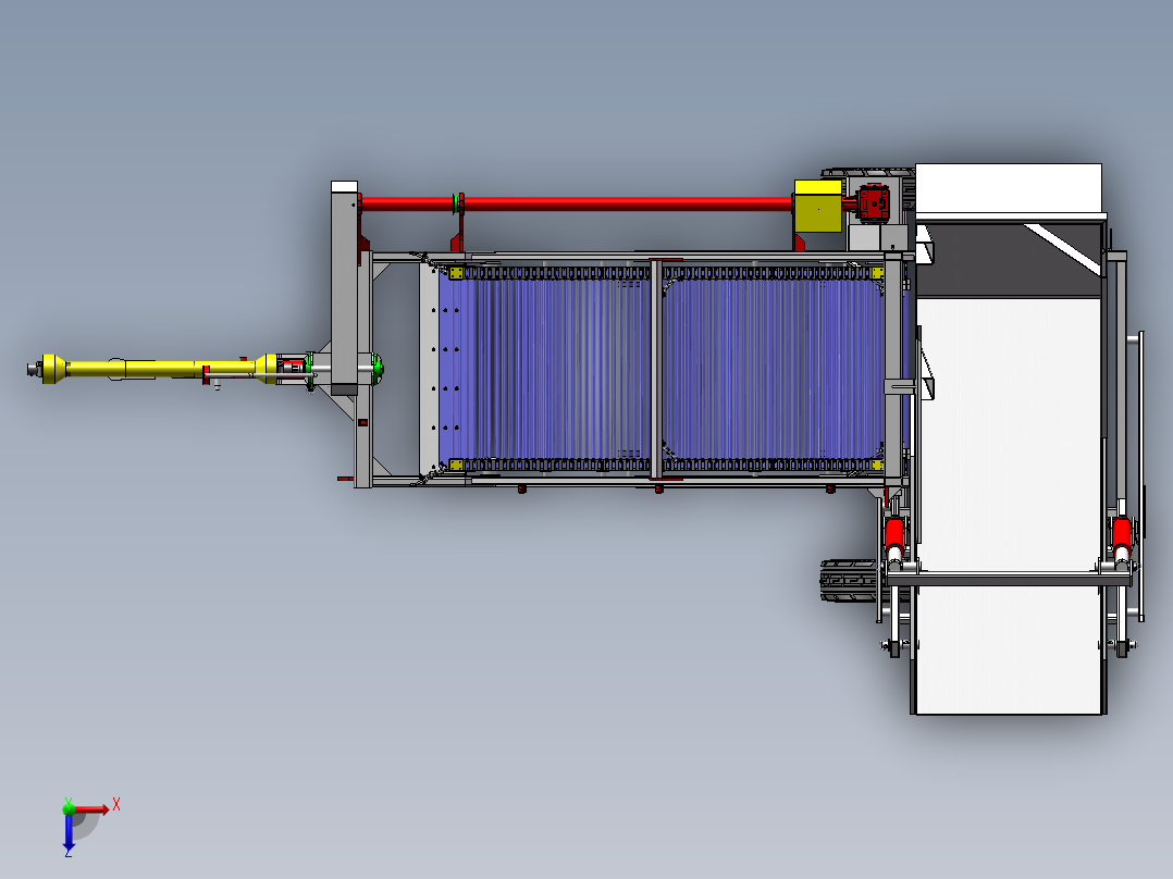 农田石头捡拾机SPG-SD1总装俯视图