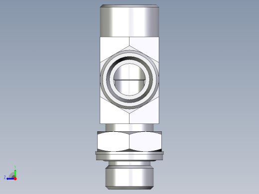 卡套式工业通用硬管接头EO_Adjustable_locknut_run_tee_LEE15LMOMDCF右视缩略图
