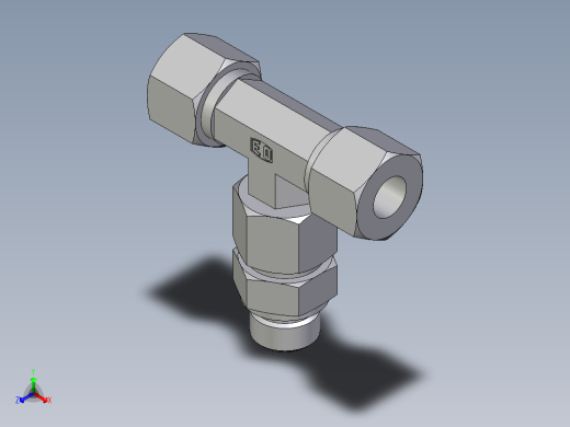 卡套式工业通用硬管接头EO_Assembled_adjustable_standpipe_branch_tee_EVT12SM71