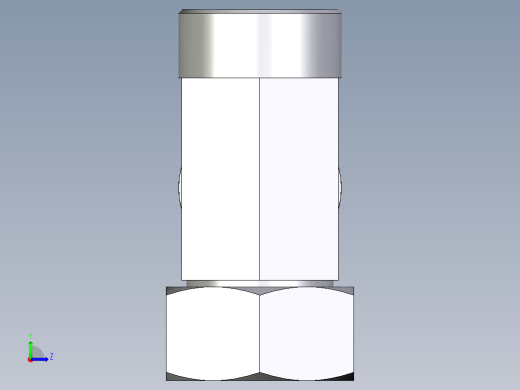 卡套式工业通用硬管接头EO_Swivel_nut_run_tee_EL38SOMD71左视缩略图