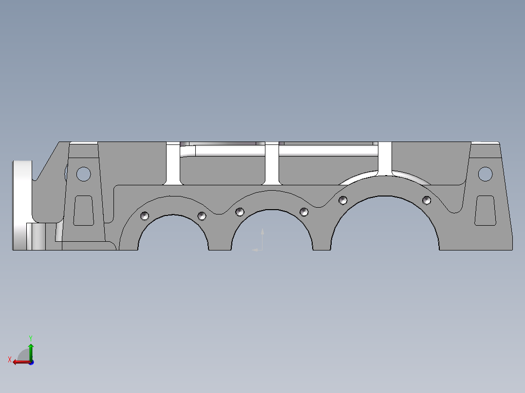 JX254-40变速箱上盖加工工艺编制及夹具设计后视图