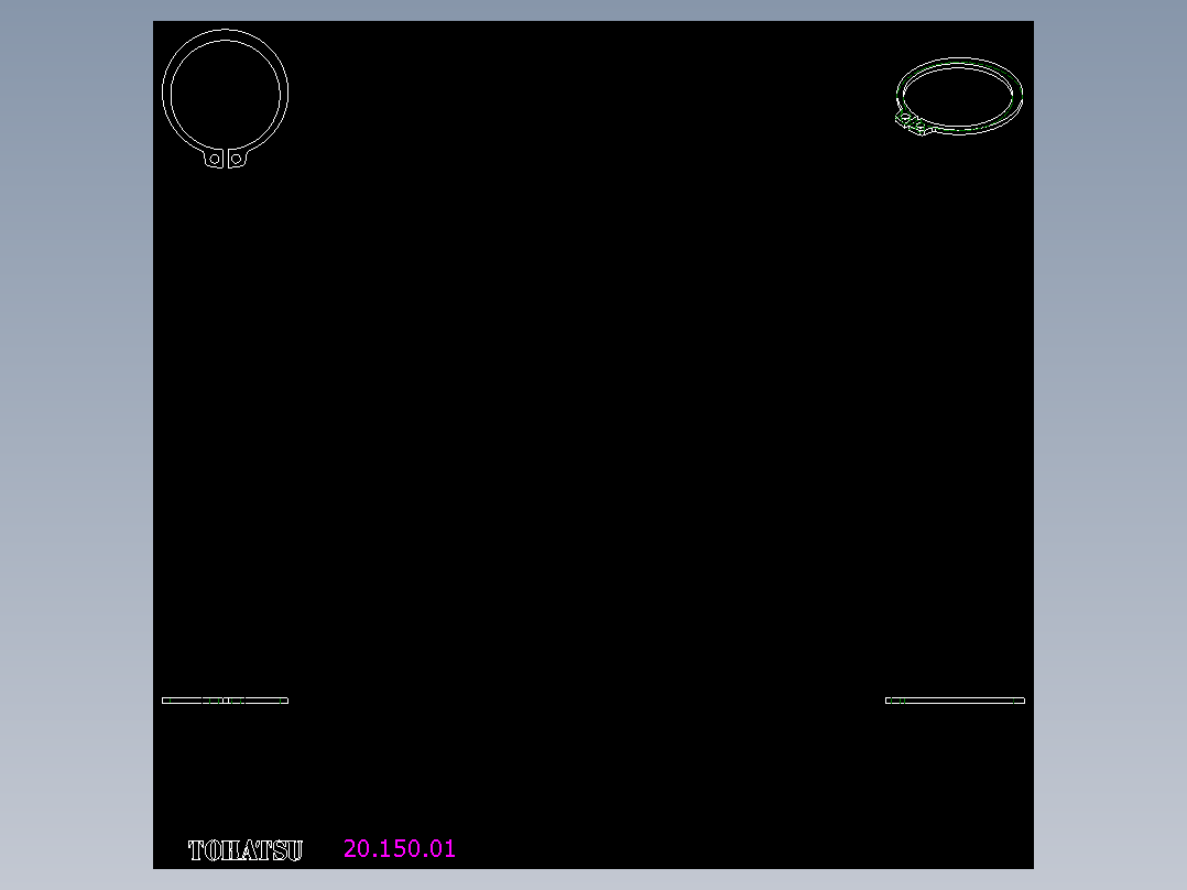 萬向滾珠配件20(A)-2D多系列多零件图纸模型