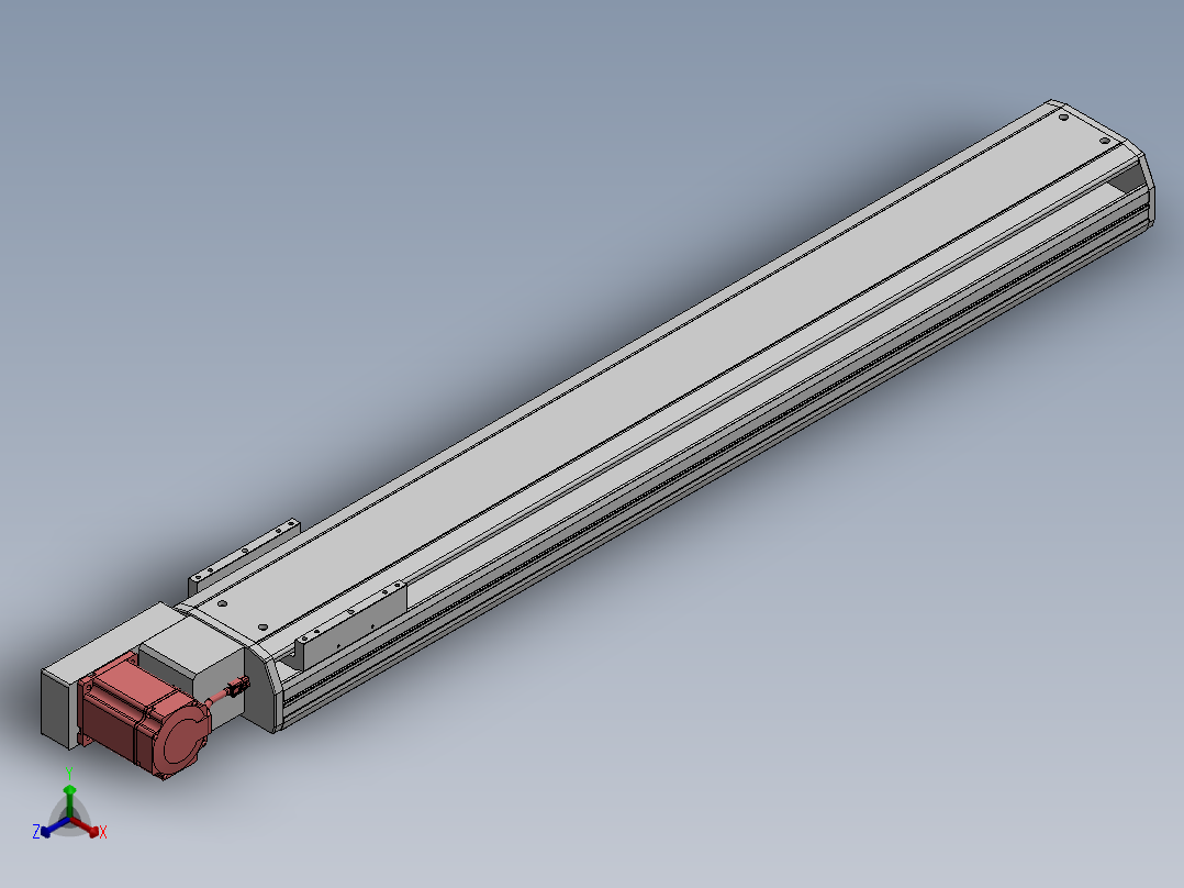 精密模组MT170-L125-1000-L-M75-C4正等轴测图