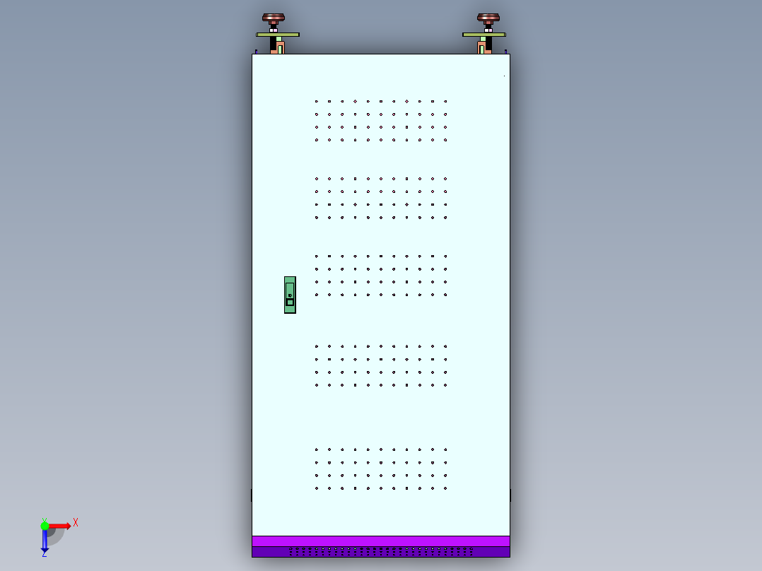 电脑4U服务器工控工厂工作站俯视图