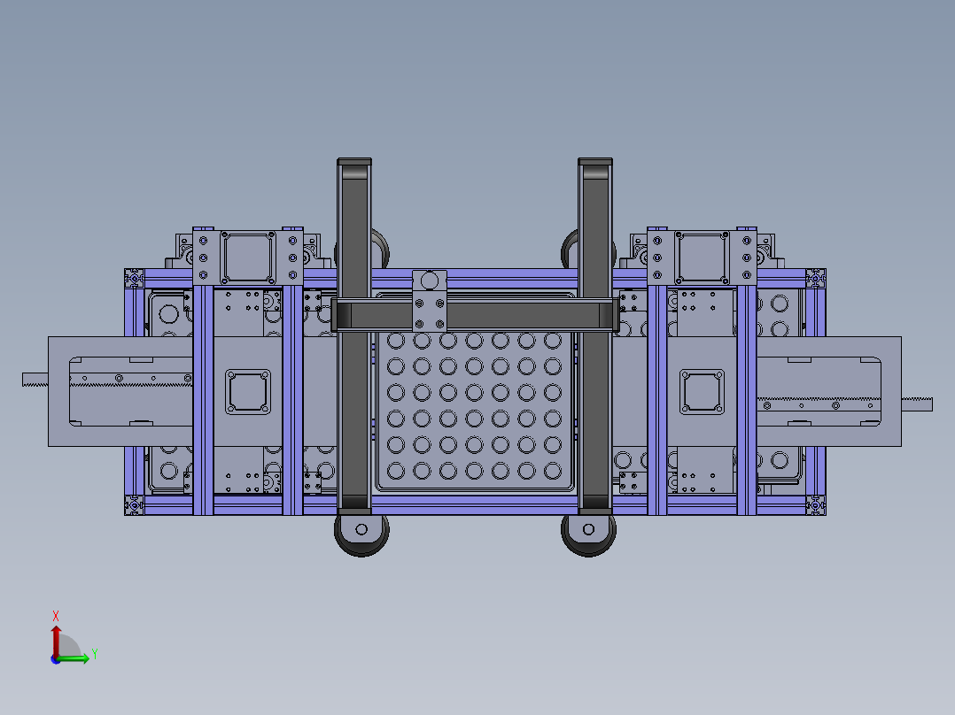 自动上料机俯视图