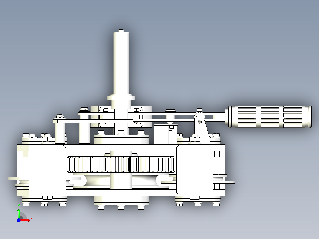 绞车 卷扬机 (28)前视图