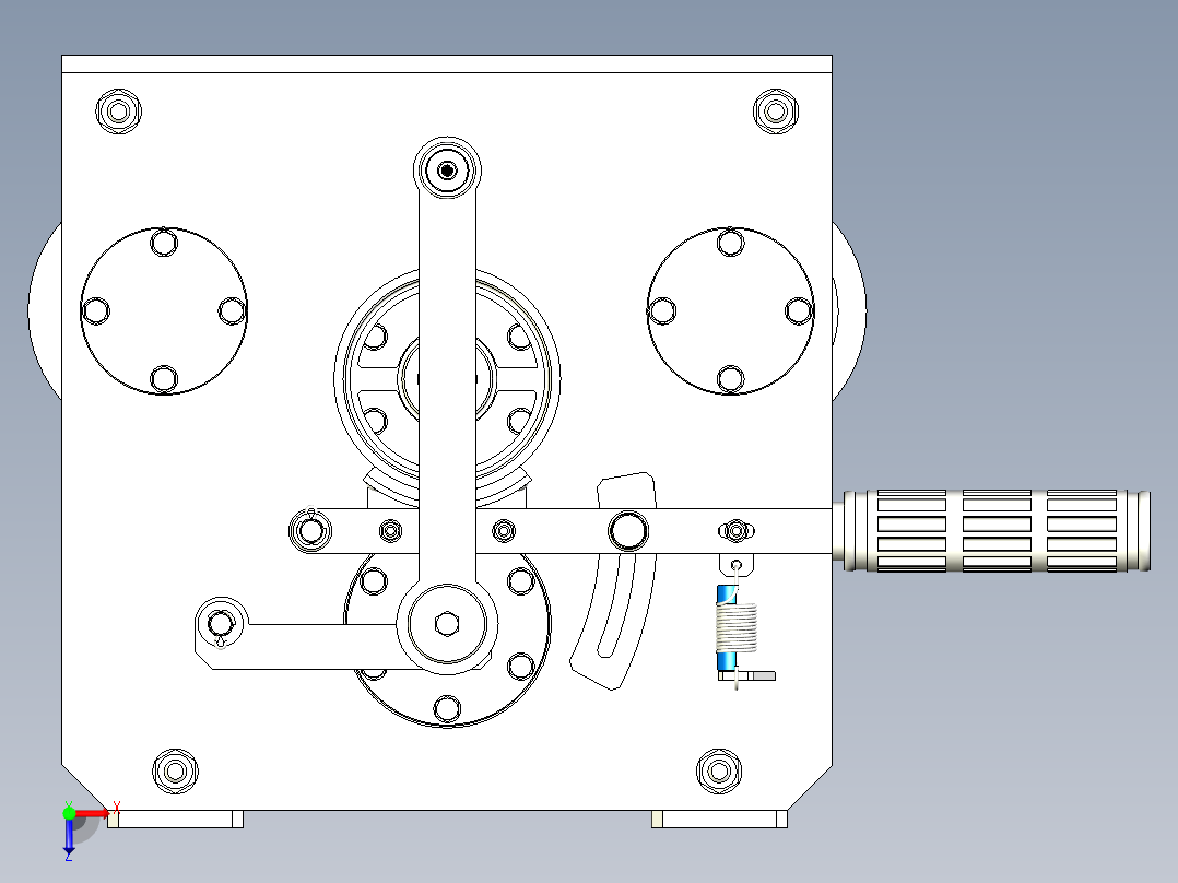 绞车 卷扬机 (28)俯视图