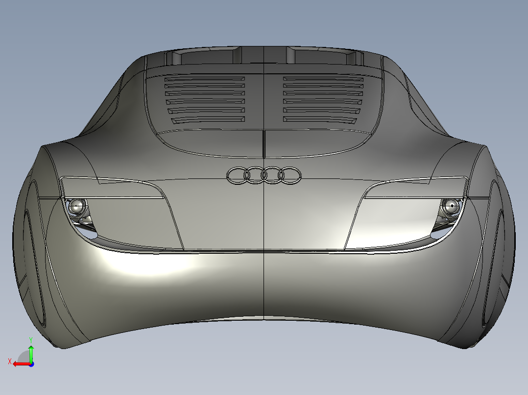 奥迪概念车后视图