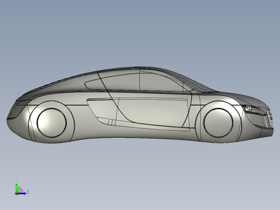奥迪概念车左视图