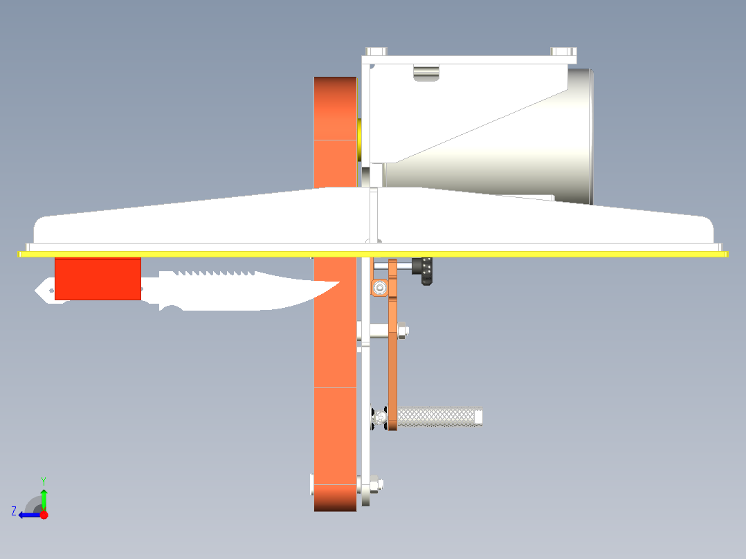 紧凑型砂带打磨机50x1000 和 50x1200右视图