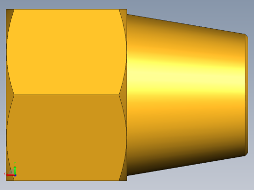 扩口式工业通用硬管接头Short Nut 41FS-5后视缩略图