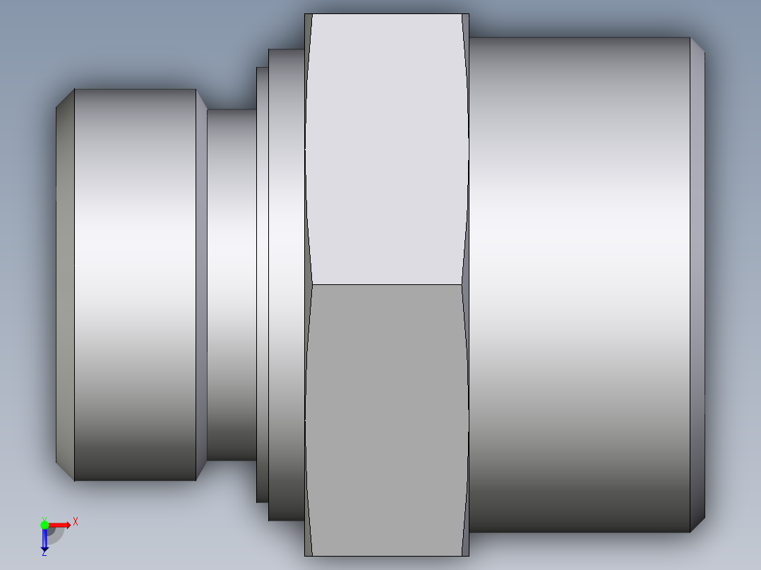 卡套式工业通用硬管接头EO_Male_Stud_connector_GE30SR1EDOMDCF俯视图