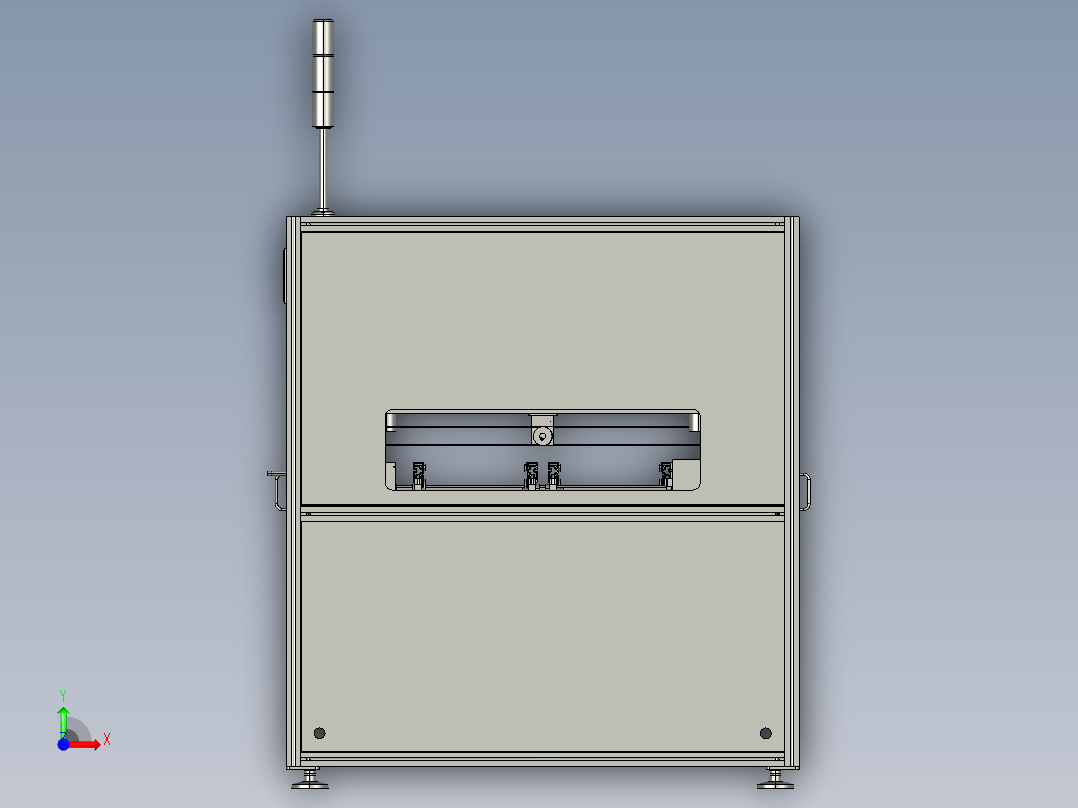 点热熔胶机前视图