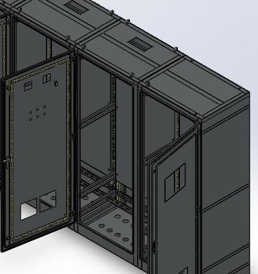 钣金柜子仿威图 非标自动化设备3D图纸设计