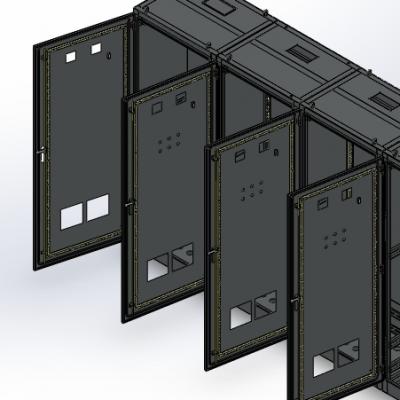 钣金柜子仿威图 非标自动化设备3D图纸设计