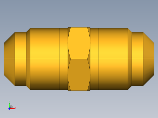 扩口式工业通用硬管接头Union 42F-6前视缩略图