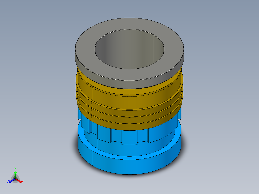 管件接头、螺纹接头、三通(85)正等轴测图