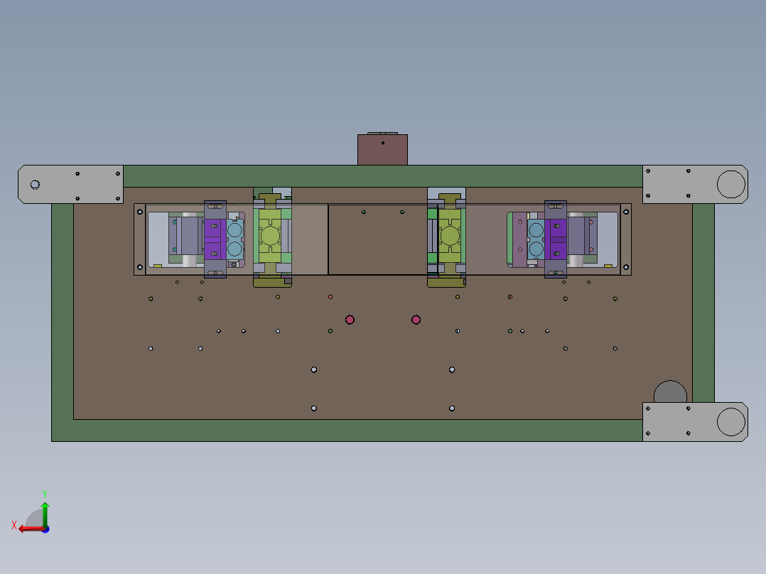 罩前条打孔裁断一体机（sw18可编辑+工程图）后视图