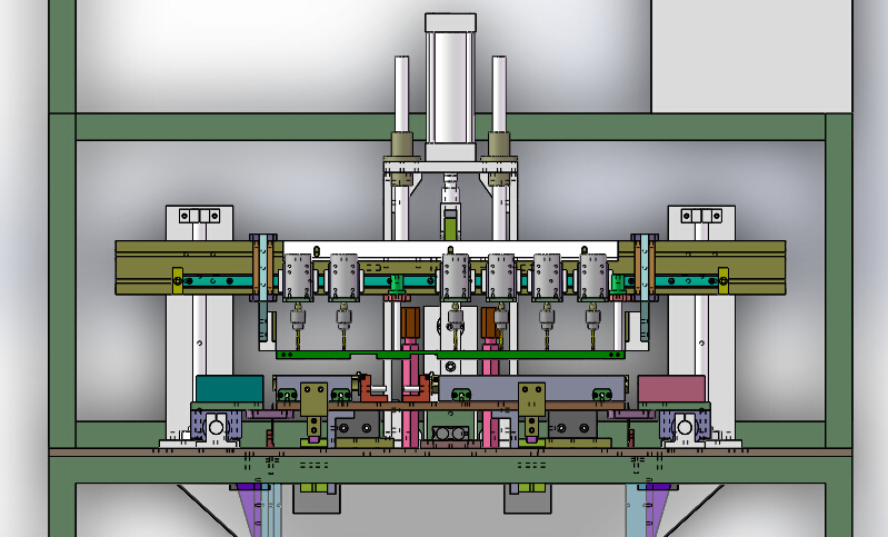 罩前条打孔裁断一体机（sw18可编辑+工程图）