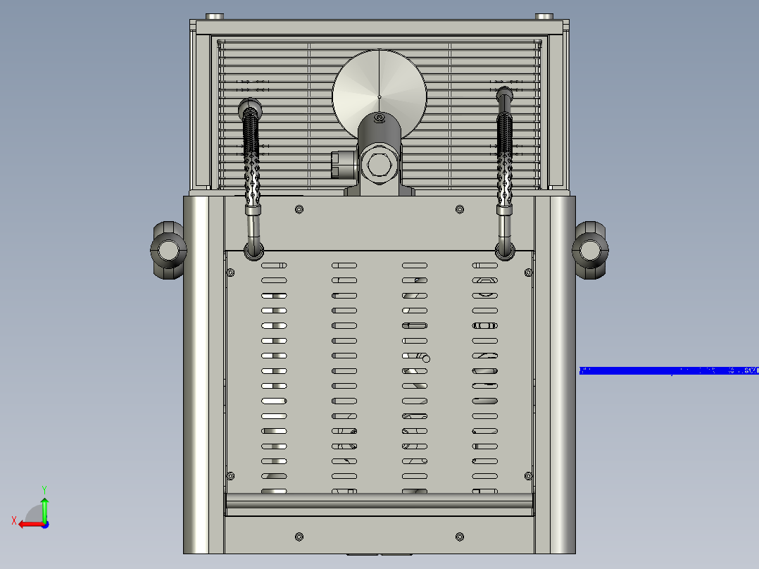 手动咖啡机后视图