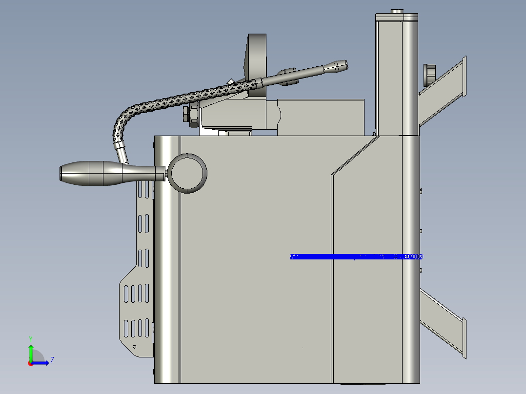 手动咖啡机左视图