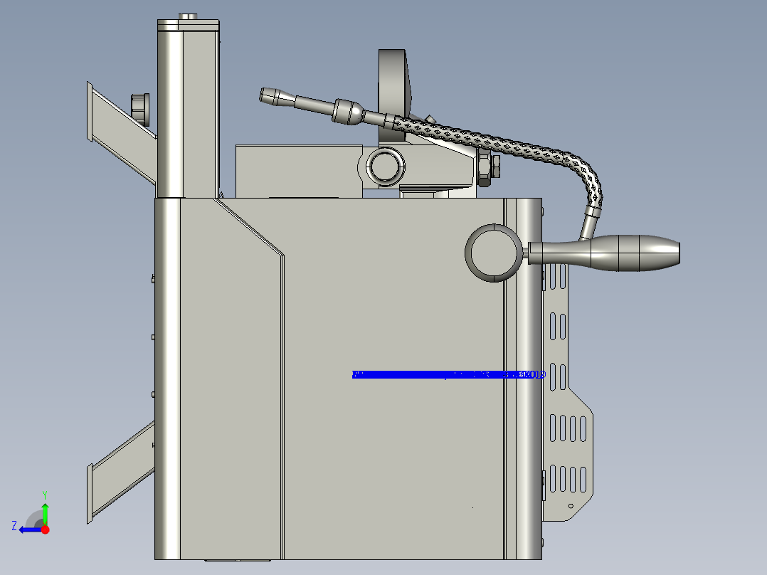手动咖啡机右视图