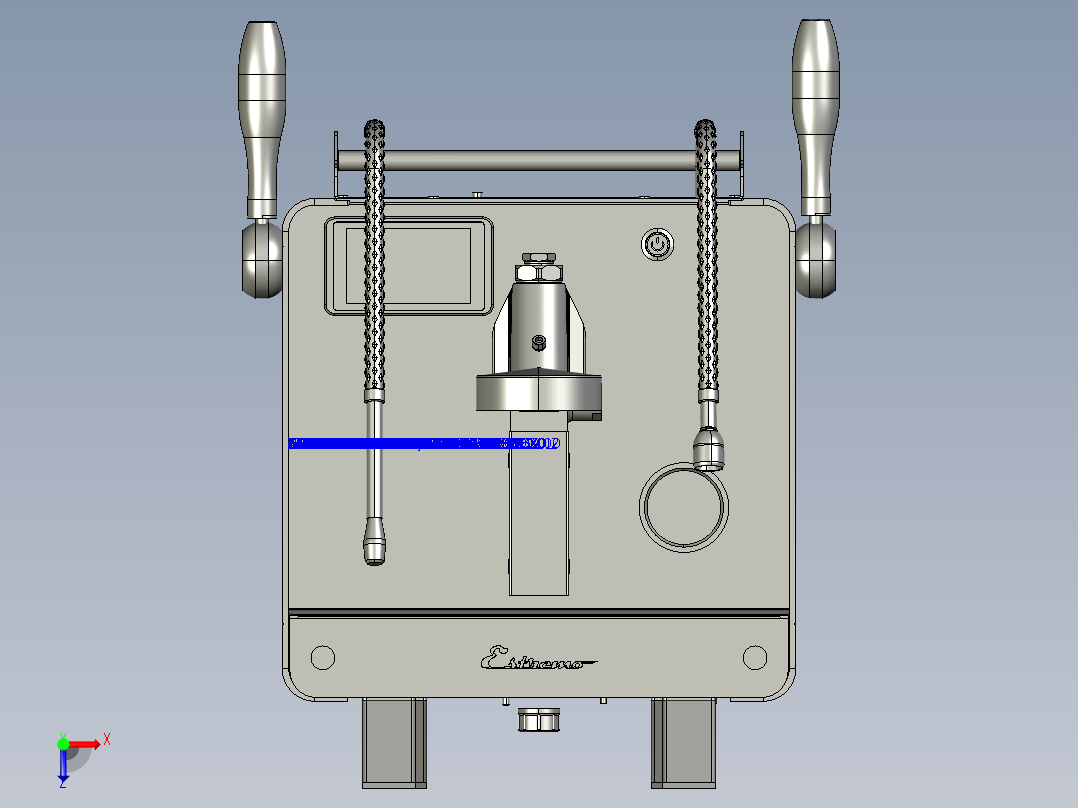 手动咖啡机俯视图