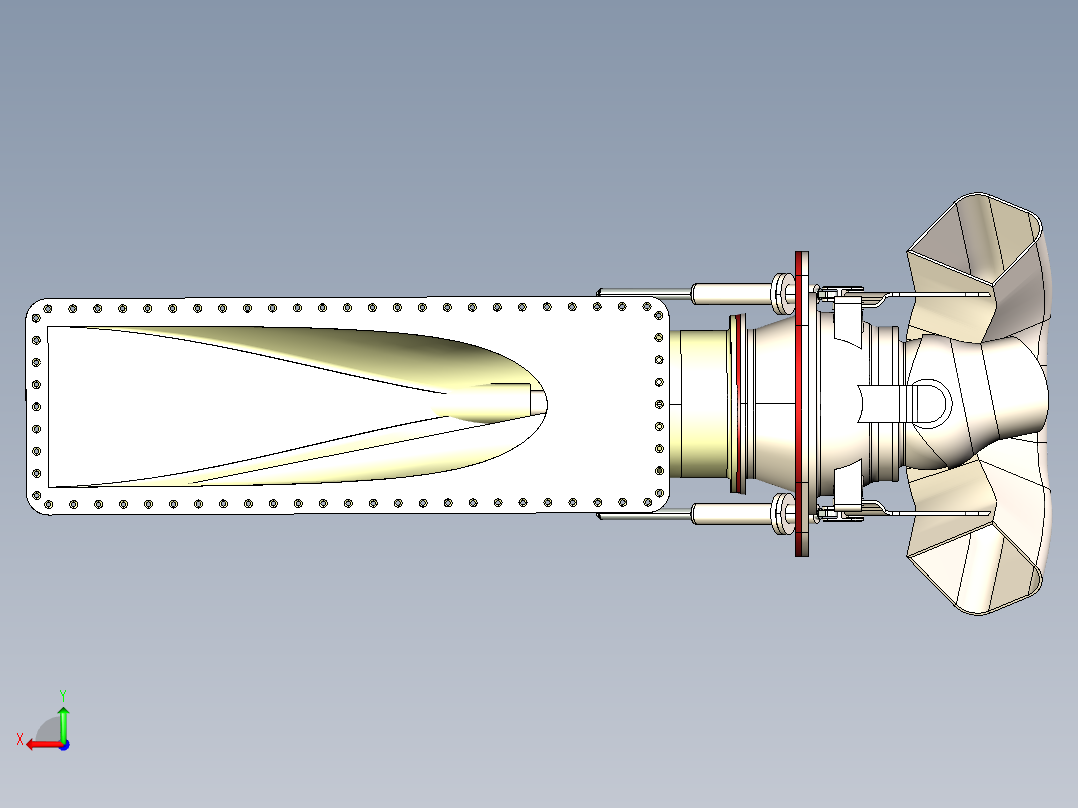 瑞典MJP waterjets船舶喷水推进器后视图