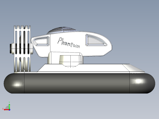 气垫船三维建模图纸后视缩略图