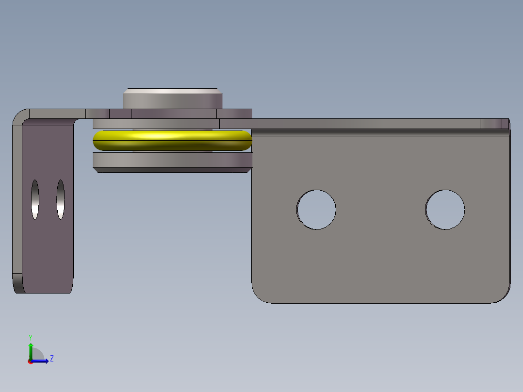 铰链、-不锈钢合叶随意左视图