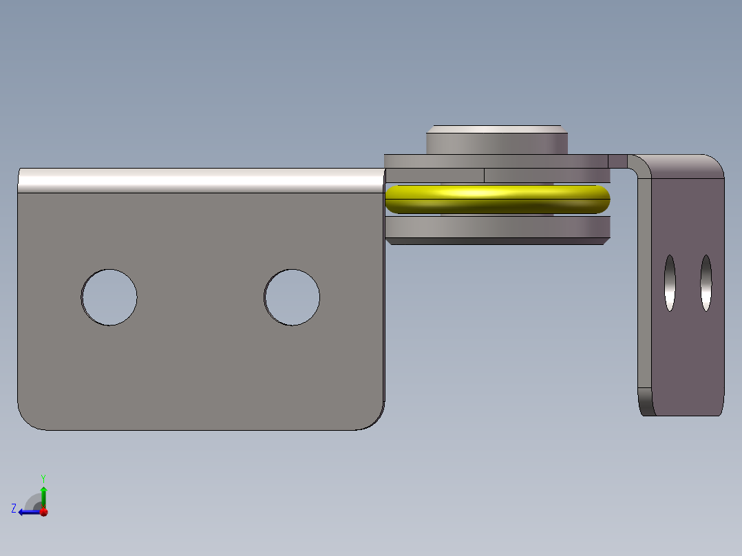 铰链、-不锈钢合叶随意右视图