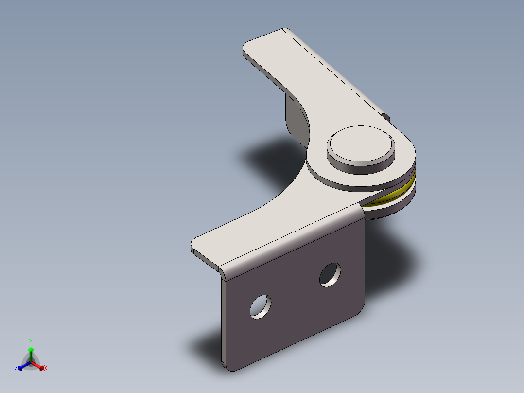铰链、-不锈钢合叶随意正等轴测图