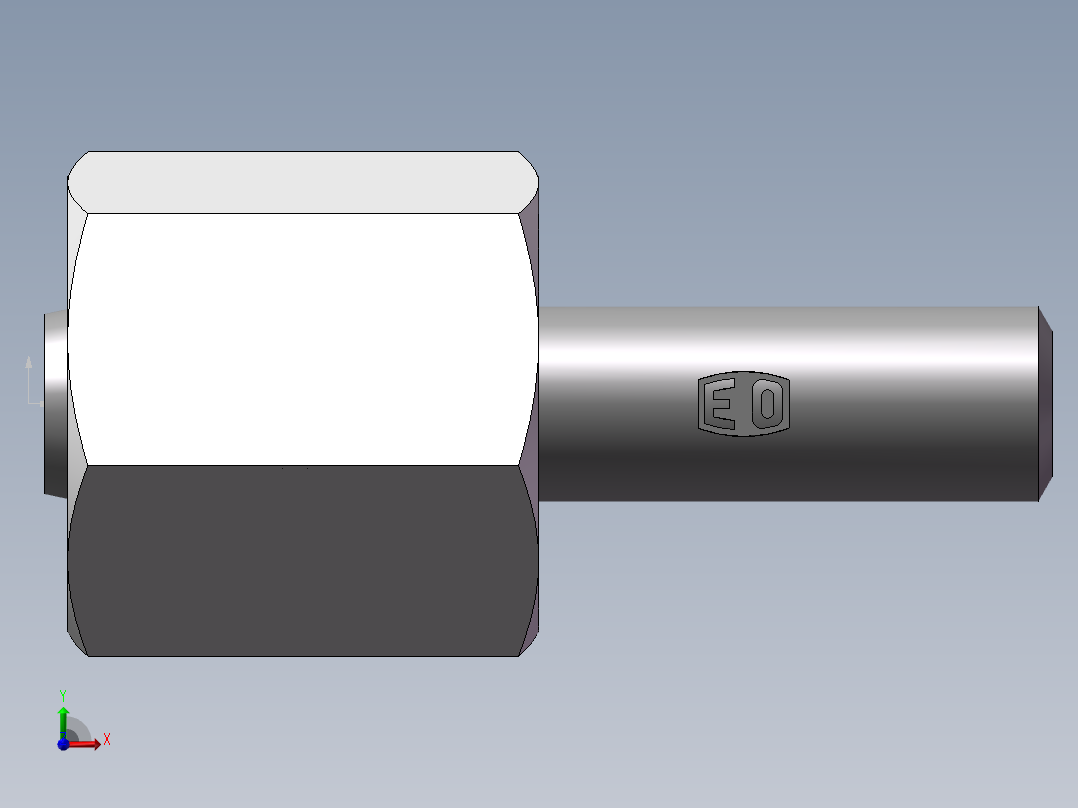 90度焊接接头、2WC-6X1.5前视图