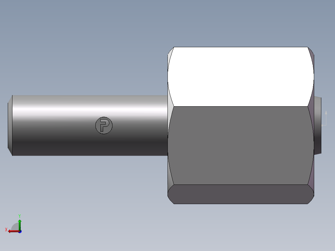 90度焊接接头、2WC-6X1.5后视图