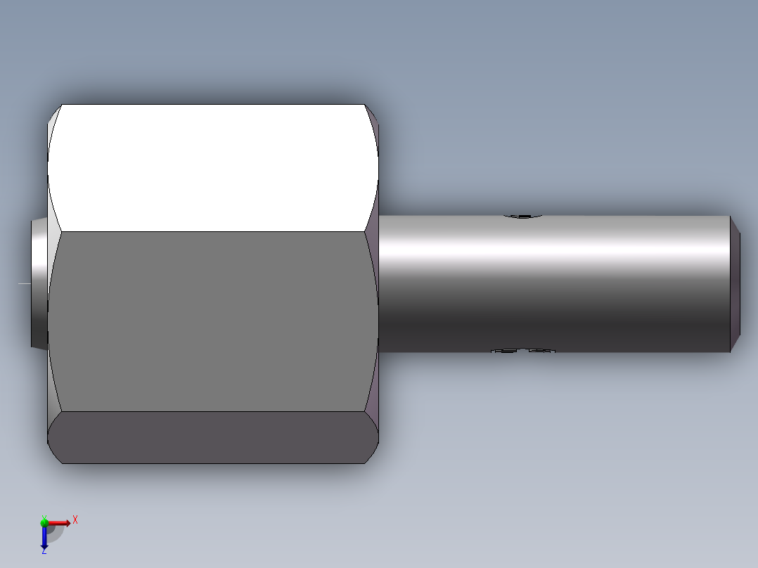 90度焊接接头、2WC-6X1.5俯视图