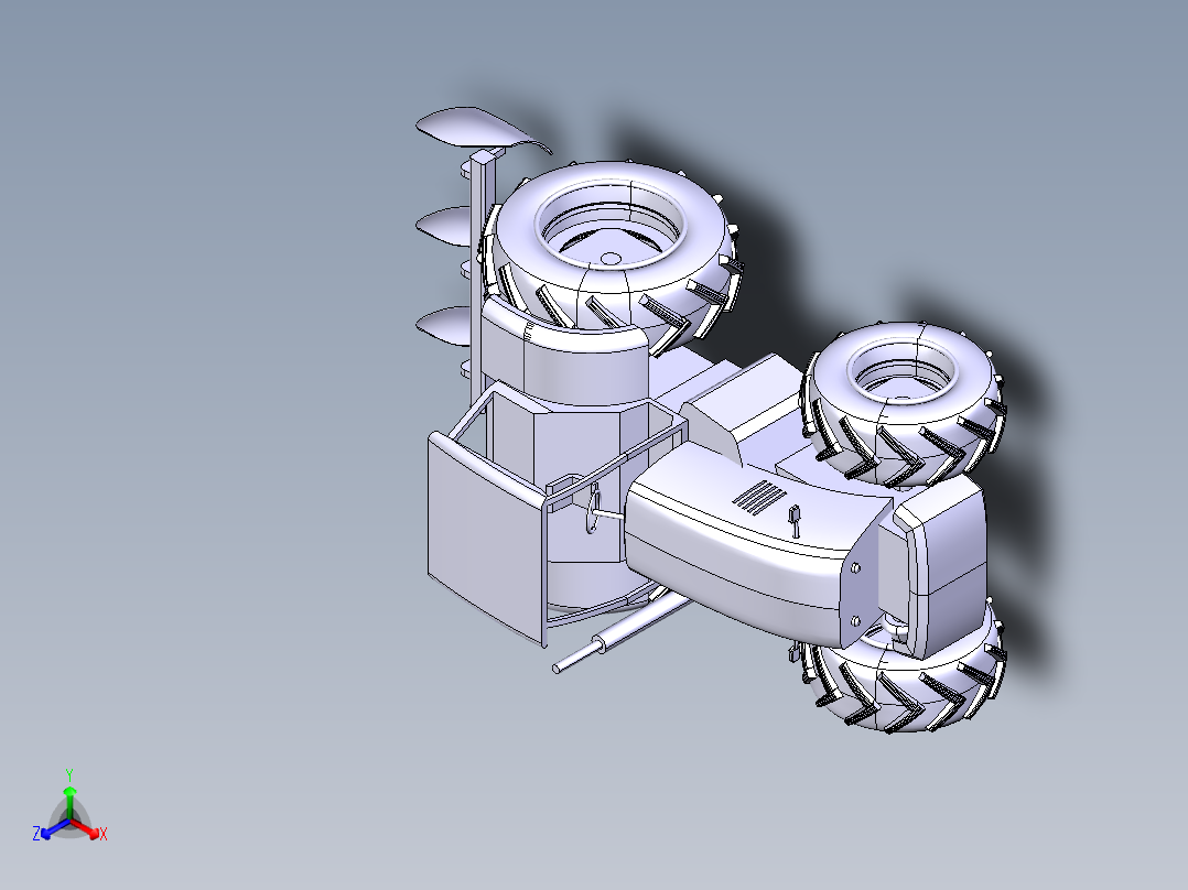 B3003652-农业拖拉机带犁