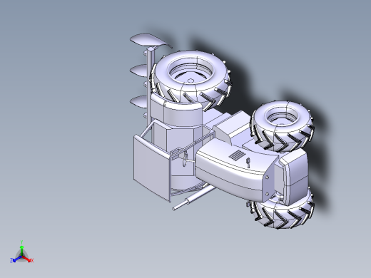 B3003652-农业拖拉机带犁