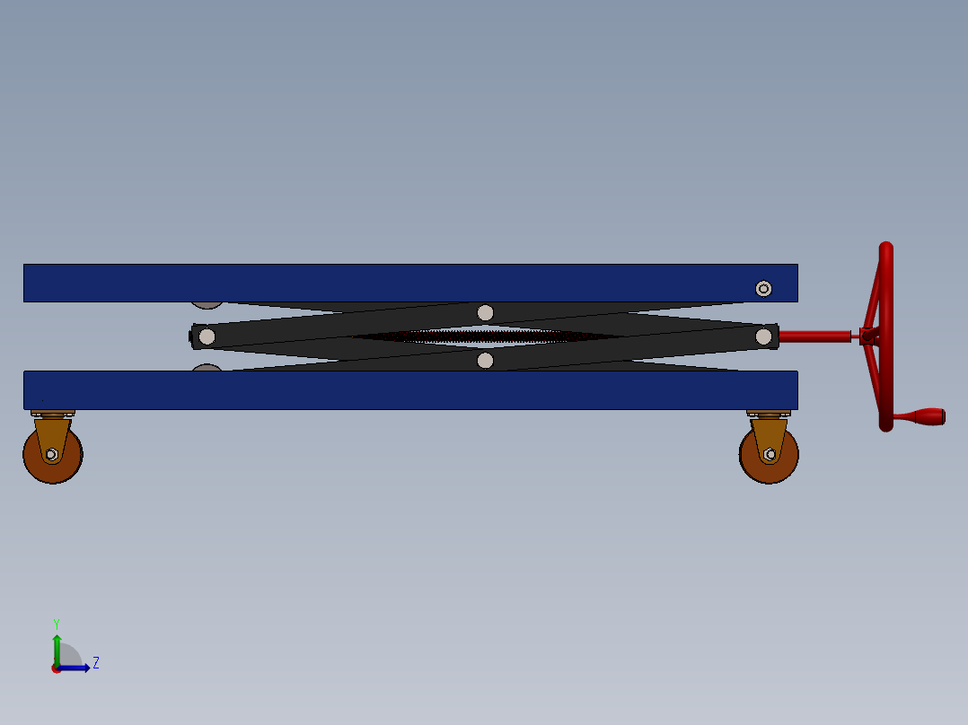 剪叉式升降机 、升降机(45)左视图