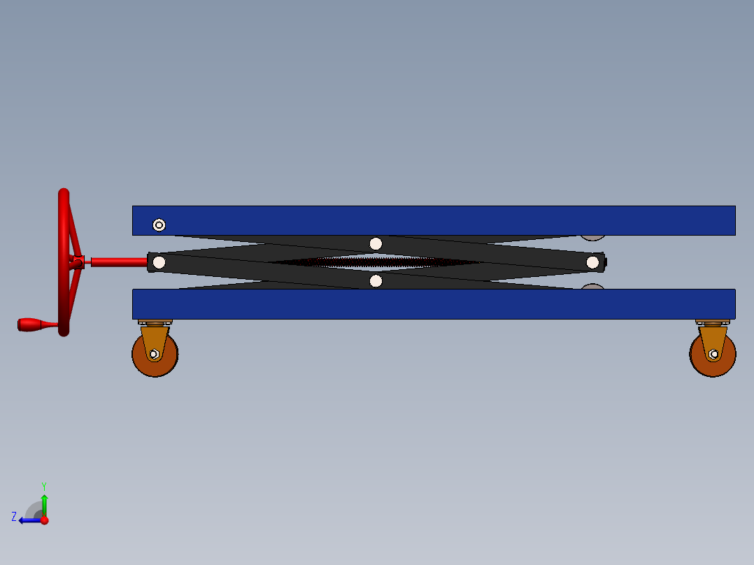 剪叉式升降机 、升降机(45)右视图