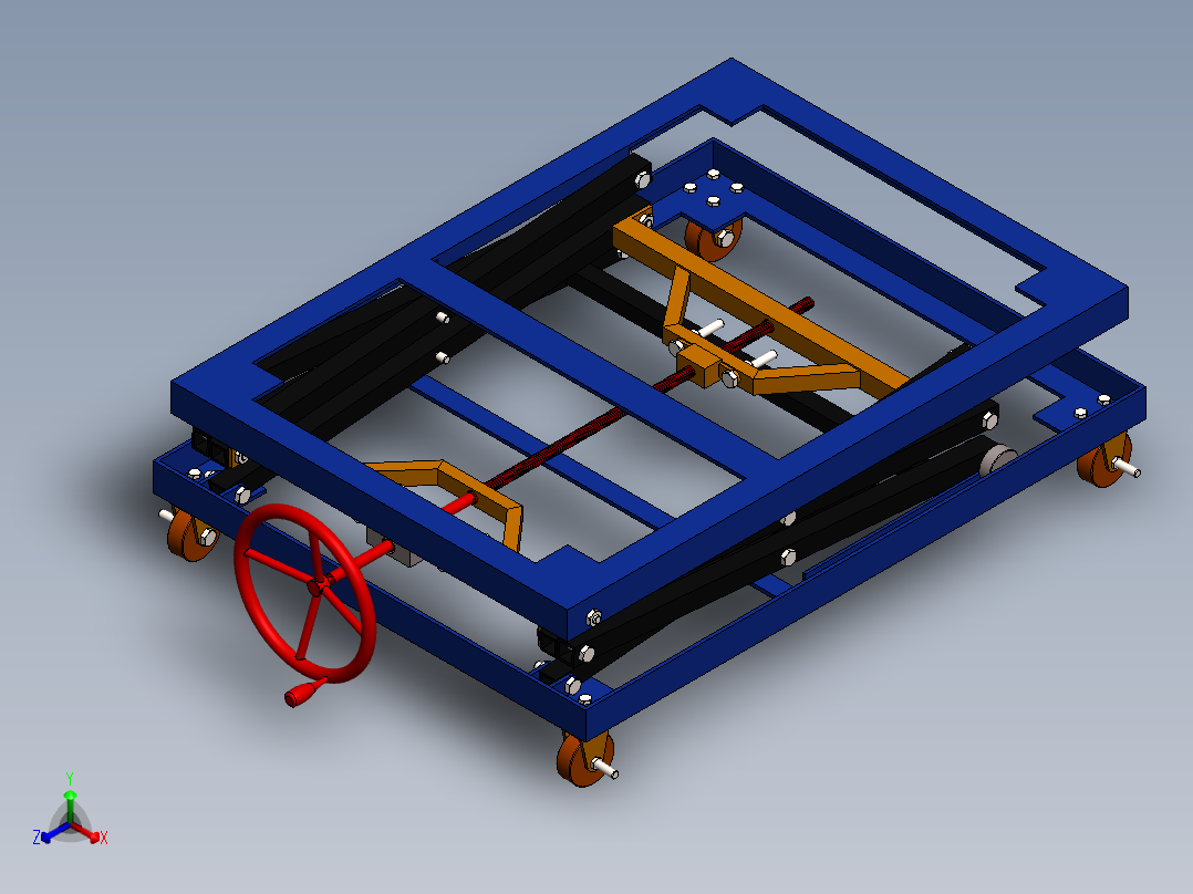 剪叉式升降机 、升降机(45)正等轴测图