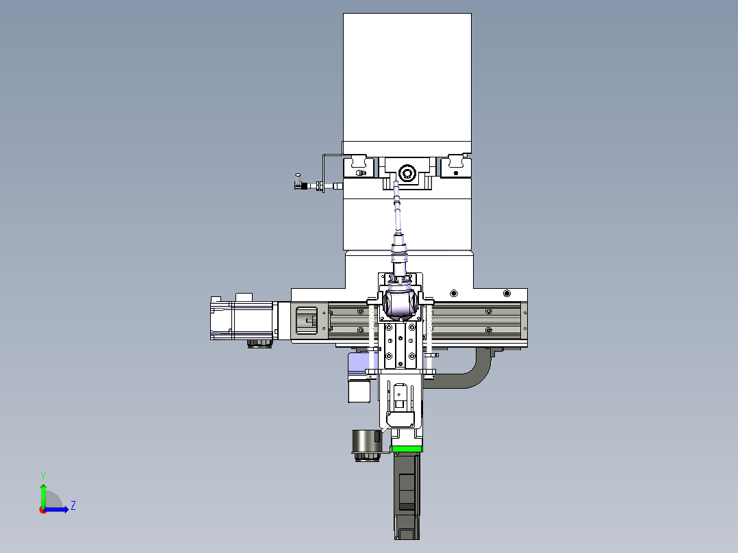 多轴自动化焊接机构左视图