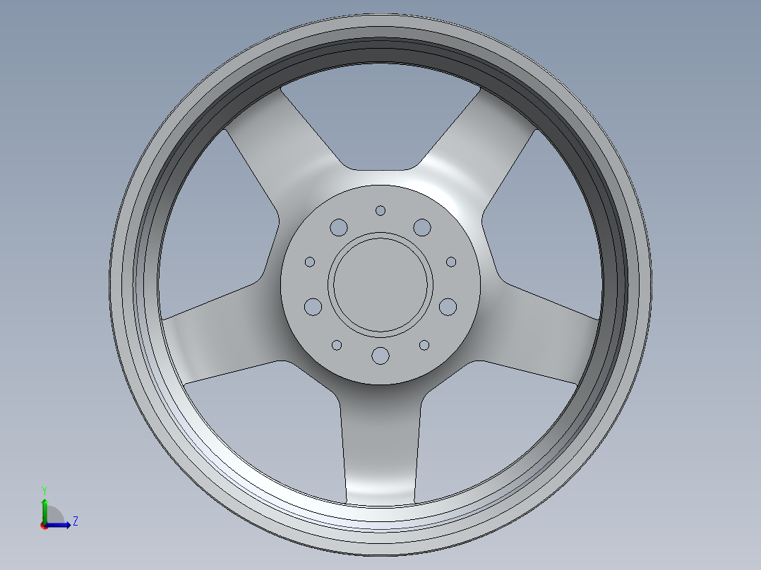 轮毂、轮胎(123)左视图