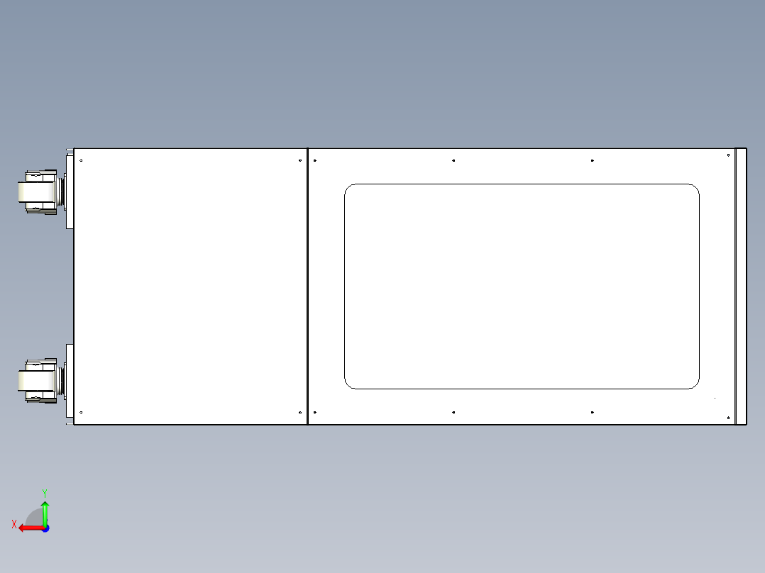 电子产品风干机后视图