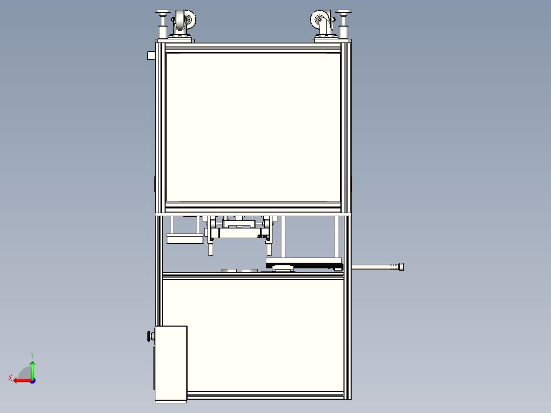 在线压装机后视图