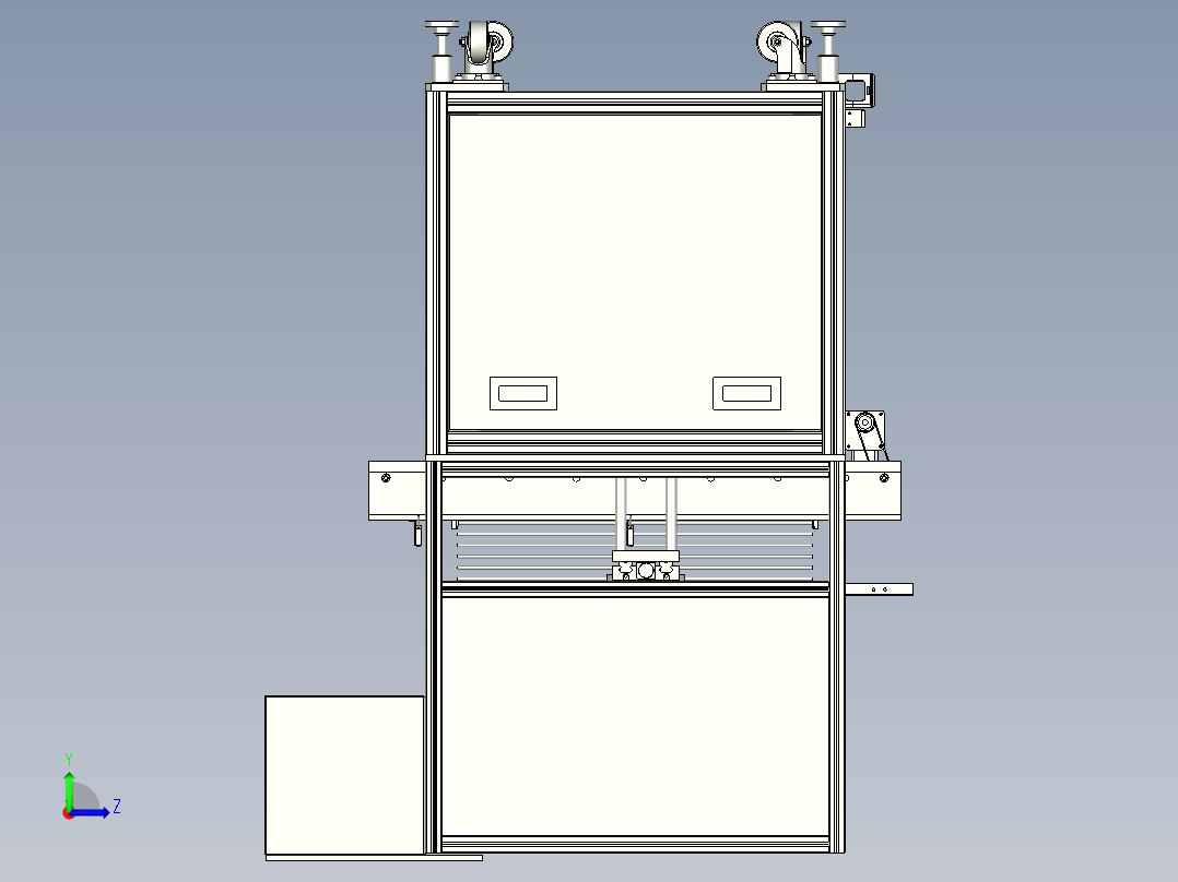 在线压装机左视图