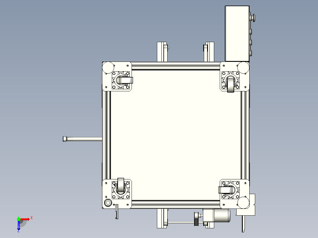 在线压装机俯视图